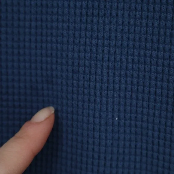 American Giant Colorblock Summit T-Shirt Mens 2XL Blue Waffle Knit Crew Neck - Picture 3 of 9